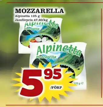 Matvärlden Tensta Mozzarella 125g erbjuda