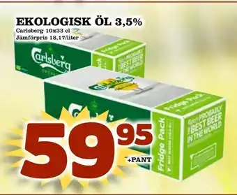 Matvärlden Tensta Ekologisk öl 3,5% 10x33cl erbjuda