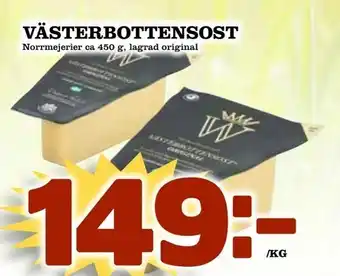 Matvärlden Tensta Västerbottensost 450g erbjuda