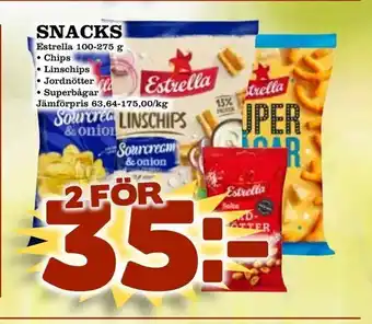Matvärlden Tensta Snacks 100-275g erbjuda
