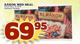 Matvärlden Tensta Räkor med skal 500g erbjuda