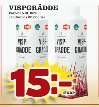 Matvärlden Tensta Vispgrädde 5dl erbjuda