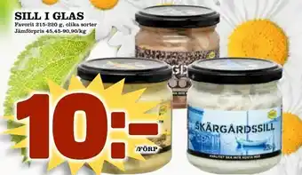 Matvärlden Tensta Sill i glas 215-220g erbjuda