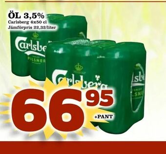 Matvärlden Tensta Öl 3,5% 6x50cl erbjuda