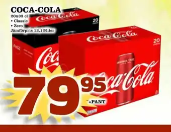 Matvärlden Tensta Coca-cola 20x33cl erbjuda
