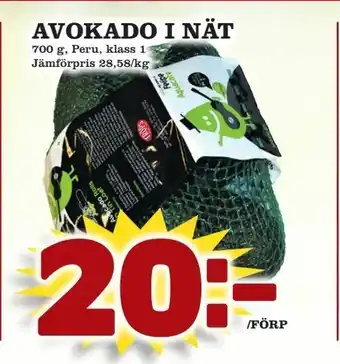Matvärlden Tensta Avokado i nät 700g erbjuda