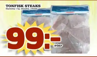Matvärlden Tensta Tonfisk Steaks 1kg erbjuda