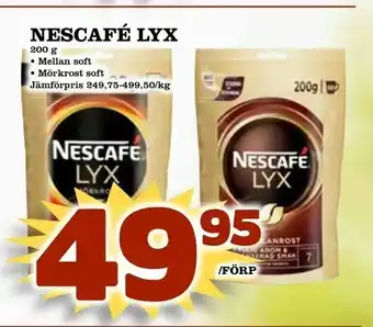 Matvärlden Tensta Nescafé Lyx 200g erbjuda