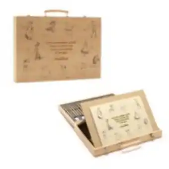 Disney store wooden artist set with easel