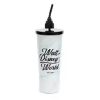 Disney Walt disney world monochrome stainless steel straw tumbler erbjuda