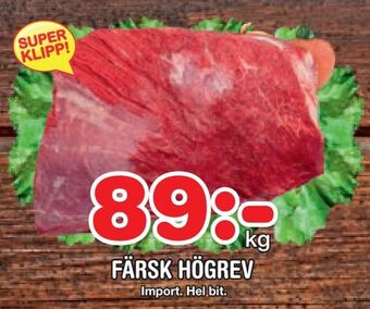Nya Pulsen Färsk högrev erbjuda