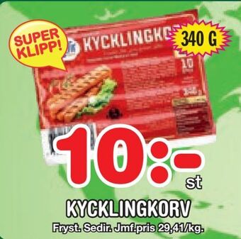 Nya Pulsen Kycklingkorv erbjuda