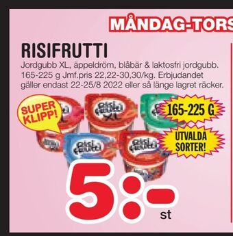 Nya Pulsen Risifrutti erbjuda