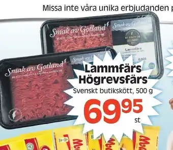 Götgatsbacken Lammfärs högrevsfärs erbjuda