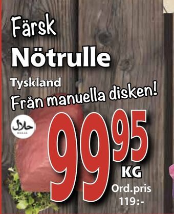 Supergrossen Nötrulle erbjuda