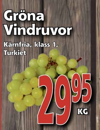 Supergrossen Gröna vindruvor erbjuda