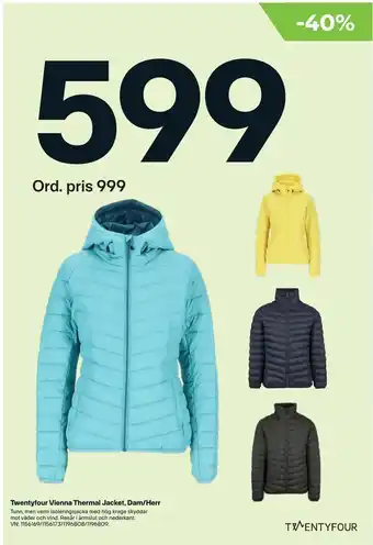 XXL Twentyfour vienna thermal jacket, dam/herr erbjuda