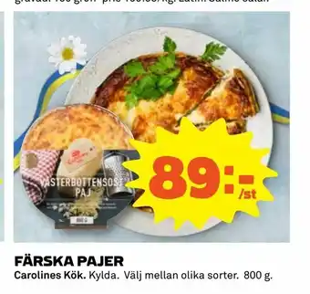 Färska Pajer 800g