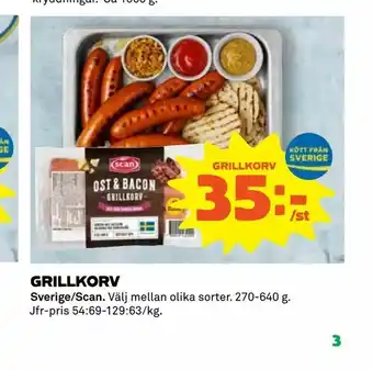 Coop Daglivs Grillkorv 270-640g erbjuda
