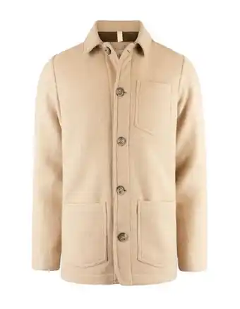 Ströms Hoxton shirt jacket herringbone beige erbjuda