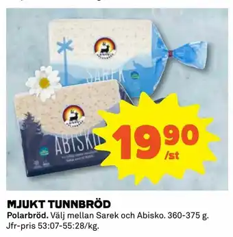 Coop Daglivs Mjukt Tunnbröd 360-375g erbjuda