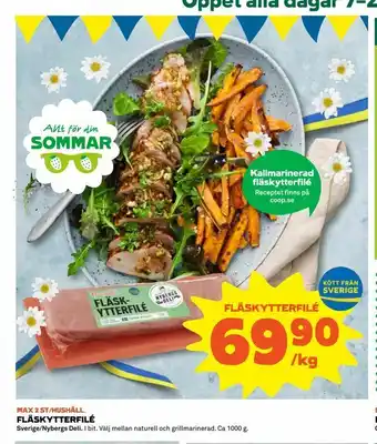Coop Daglivs Fläskytterfilé 1000g erbjuda