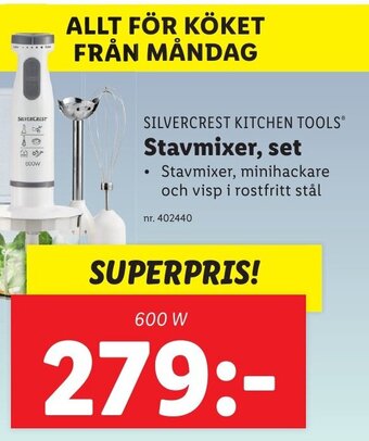 Lidl Stavmixer set erbjuda