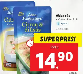 Lidl Abba sås erbjuda