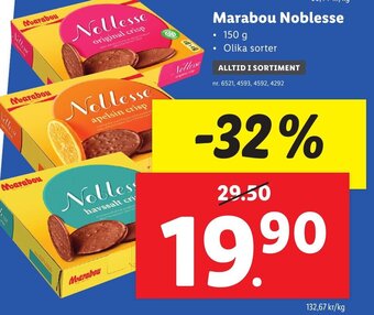 Lidl Marabou Noblesse erbjuda