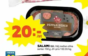 Coop Extra Salami 150g erbjuda