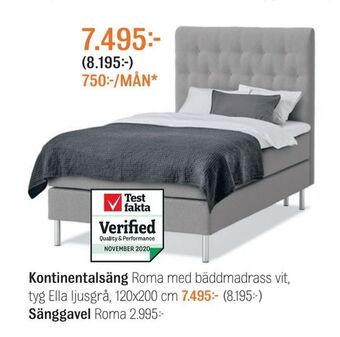 Mio Sänggavel erbjuda