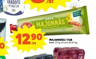 Coop Extra Majonnäs i tub 275g erbjuda