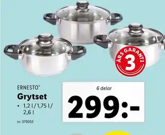 Lidl Ernesto Grytset erbjuda