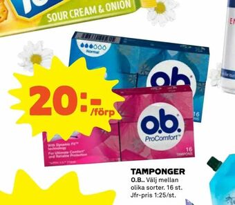 Coop Extra Tamponger erbjuda