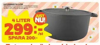 Gjutjärnsgryta 4 liter