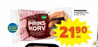 Coop Extra Prinskorv 300g erbjuda