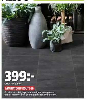 Bauhaus Laminatgolv Route 66 erbjuda