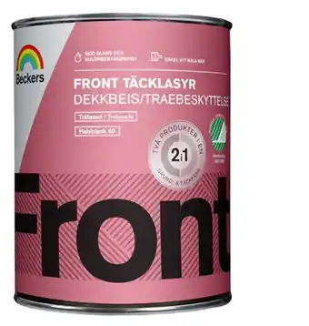 K-rauta Täcklasyr beckers front halvblank bas c 0,9l erbjuda