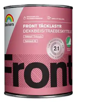 K-rauta Täcklasyr beckers front halvblank utevit 1l erbjuda