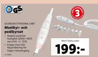 Lidl Silvercrest Personal Care Manikyr-och pedikyrset erbjuda
