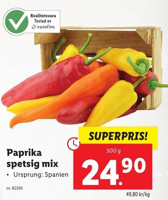 Lidl Paprika spetsig mix erbjuda