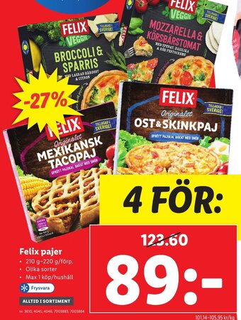 Lidl Felix Pajer erbjuda