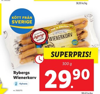 Lidl Rybergs Wienerkorv erbjuda