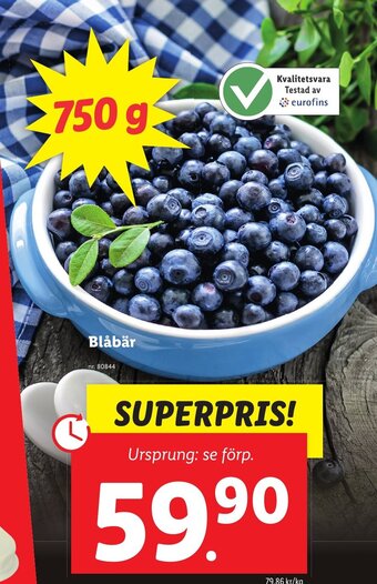 Lidl Blåbär erbjuda