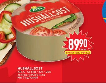 Willys Hushållsost erbjuda