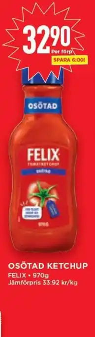 Willys Osötad Ketchup erbjuda