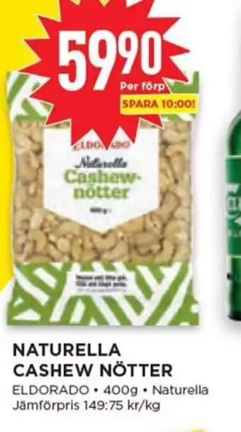 Willys Naturella Cashew Nötter erbjuda