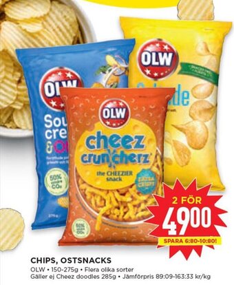 Willys OLW Chips,Ostsnacks erbjuda