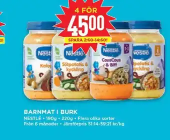 Willys Nestlé Barnmat I Burk erbjuda