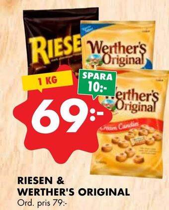 ÖoB Riesen & werther's original erbjuda